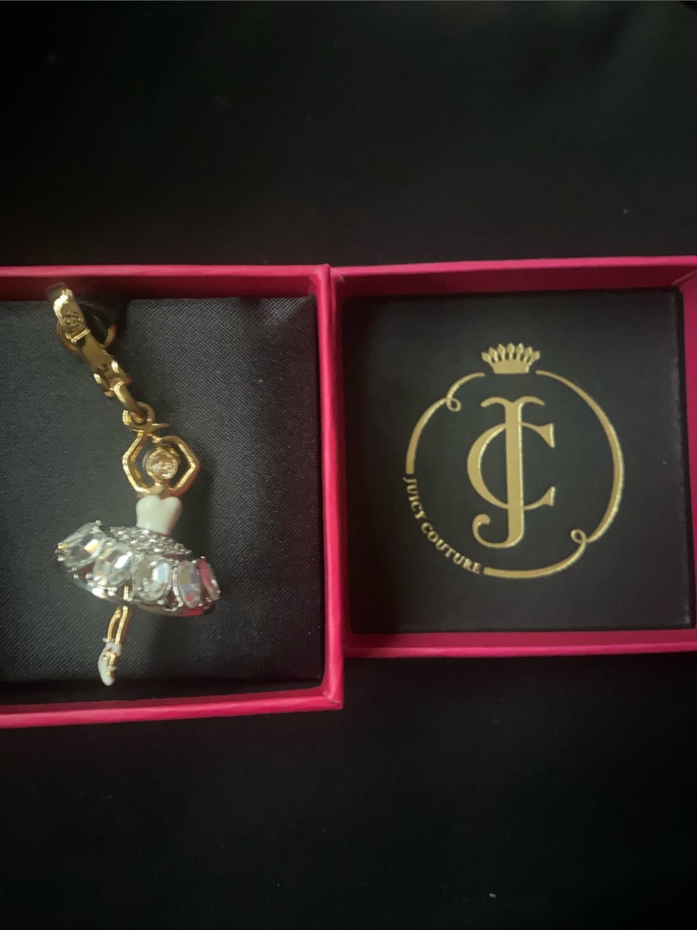 Juicy Couture Hot Pink Box with Gold Logo - Picture 6 of 6